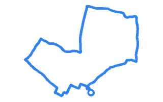 Route shape for Route 4 at Cheltenham DTC