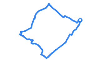 Route shape for Route 5 at Cheltenham DTC