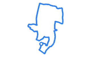 Route shape for Route 6 at Cheltenham DTC
