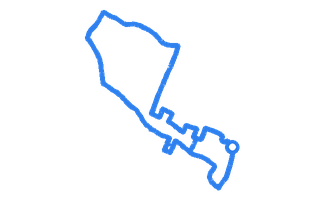 Route shape for Route 7 (NEW) at Cheltenham DTC