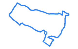 Route shape for Route 9 at Cheltenham DTC