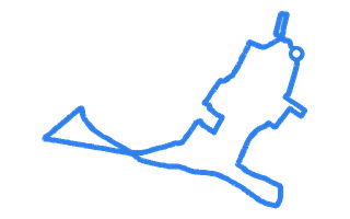 Route shape for Route 10 at Cheltenham DTC