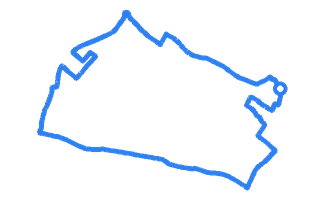 Route shape for Route 13 (NEW) at Cheltenham DTC