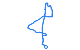 Route shape for Route 16 (NEW) at Cheltenham DTC