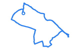 Route shape for Route 2 at Chertsey DTC