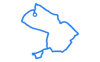 Route shape for Route 4 at Chertsey DTC