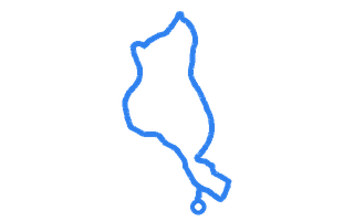 Route shape for Route 6 at Chertsey DTC