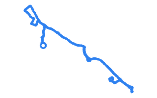 Route shape for Route 7 at Chertsey DTC
