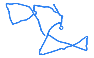 Route shape for Route 8 at Chertsey DTC