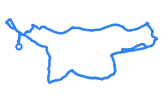 Route shape for Route 10 at Chertsey DTC