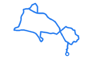 Route shape for Route 13 (NEW) at Chertsey DTC