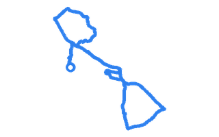 Route shape for Route 18 (NEW) at Chertsey DTC