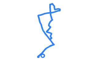 Route shape for Route 2 at Chester DTC