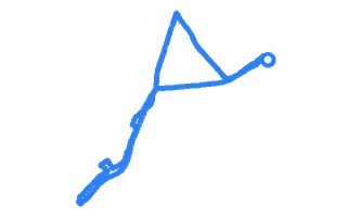 Route shape for Route 4 at Chester DTC