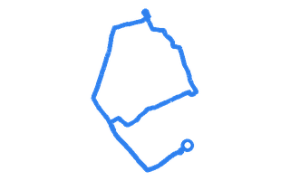 Route shape for Route 15 (NEW) at Chester DTC