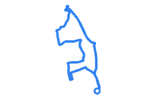 Route shape for Route 1 at Chesterfield DTC