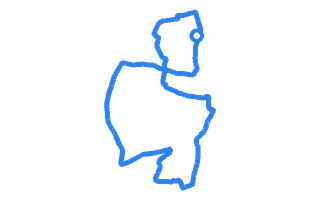 Route shape for Route 4 at Chesterfield DTC