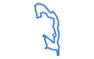 Route shape for Route 5 at Chesterfield DTC