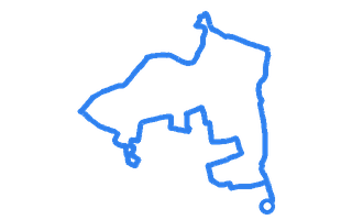 Route shape for Route 13 at Chesterfield DTC