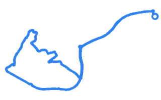 Route shape for Route 5 at Chichester DTC
