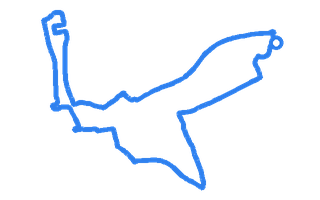 Route shape for Route 6 at Chichester DTC