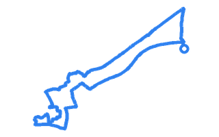 Route shape for Route 9 at Chichester DTC