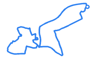 Route shape for Route 11 at Chichester DTC