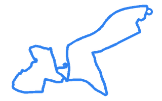 Route shape for Route 12 at Chichester DTC