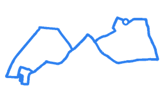 Route shape for Route 2 at Chingford (London) DTC