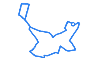 Route shape for Route 3 at Chingford (London) DTC