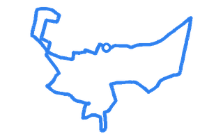 Route shape for Route 7 at Chingford (London) DTC