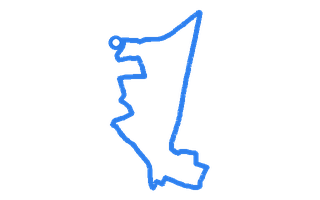 Route shape for Route 12 at Chingford (London) DTC