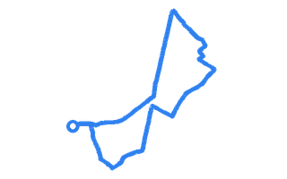 Route shape for Route 13 at Chingford (London) DTC