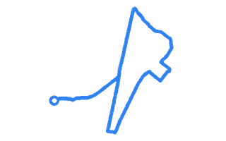 Route shape for Route 15 at Chingford (London) DTC