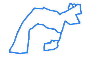 Route shape for Route 16 at Chingford (London) DTC