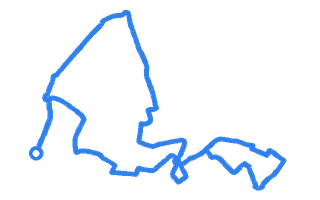 Route shape for Route 3 at Chippenham DTC