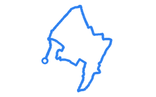 Route shape for Route 8 at Chippenham DTC