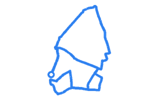 Route shape for Route 14 at Chippenham DTC