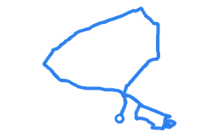 Route shape for Route 17 (NEW) at Chippenham DTC