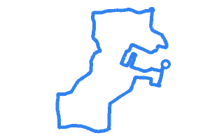 Route shape for Route 8 at Clacton-on-Sea DTC