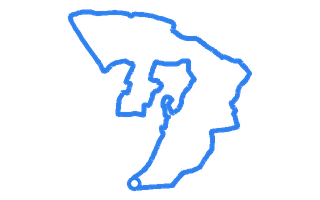 Route shape for Route 10 at Clacton-on-Sea DTC
