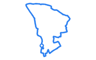 Route shape for Route 12 at Clacton-on-Sea DTC