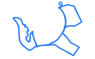 Route shape for Route 5 at Coleraine DTC