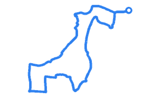 Route shape for Route 1 at Coventry DTC