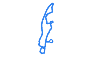 Route shape for Route 6 at Coventry DTC