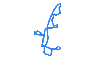 Route shape for Route 12 at Coventry DTC