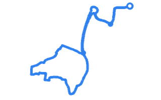Route shape for Route 16 (NEW) at Coventry DTC