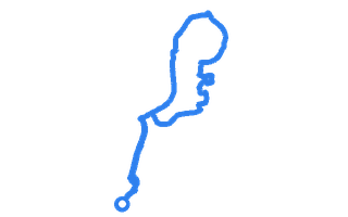 Route shape for Route 3 at Crawley DTC