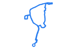 Route shape for Route 4 at Crawley DTC
