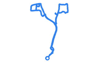 Route shape for Route 5 at Crawley DTC